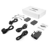 Picture of StarTech.com 1 Port Gigabit PoE Injector & Splitter Kit - 60W High Power over Ethernet Injector 100m/12-24V DC Splitter 802.3bt Midspan Single Port Ultra PoE LAN/RJ45 Security/Monitoring