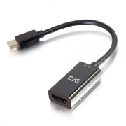 Picture of C2G 8in Mini DisplayPort[TM] Male to HDMI[R] Female Passive Adapter Converter - 4K 30Hz