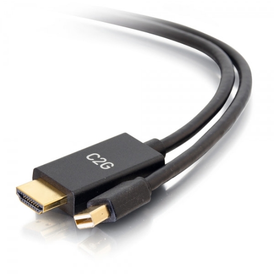 Picture of C2G 10ft Mini DisplayPort[TM] Male to HDMI[R] Male Passive Adapter Cable - 4K 30Hz