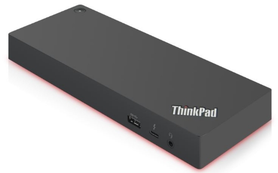 Picture of Lenovo 40AN0135UK laptop dock/port replicator Wired Thunderbolt 3 Black