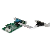 Picture of StarTech.com 2-port PCI Express RS232 Serial Adapter Card - PCIe RS232 Serial Host Controller Card - PCIe to Serial DB9 - 16950 UART - Low Profile Expansion Card - Windows & Linux