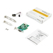 Picture of StarTech.com 2-port PCI Express RS232 Serial Adapter Card - PCIe RS232 Serial Host Controller Card - PCIe to Serial DB9 - 16950 UART - Low Profile Expansion Card - Windows & Linux