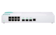 Picture of QNAP QSW-308-1C network switch Unmanaged Gigabit Ethernet (10/100/1000) White