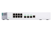 Picture of QNAP QSW-308-1C network switch Unmanaged Gigabit Ethernet (10/100/1000) White