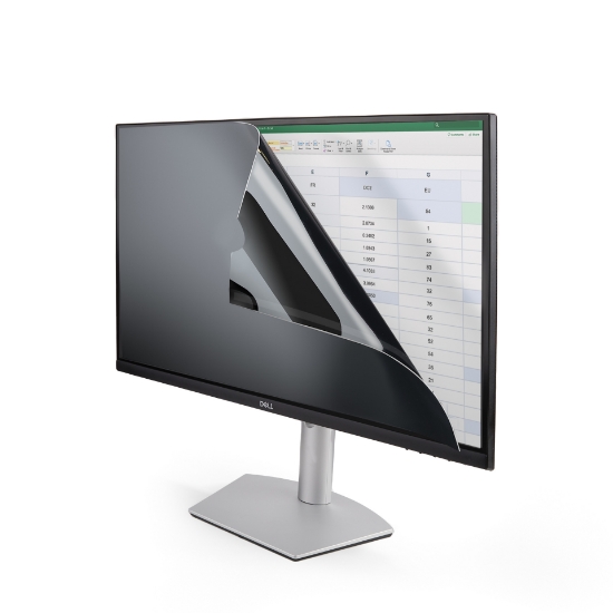 Picture of StarTech.com Monitor Privacy Screen for 24 inch PC Display - Computer Screen Security Filter - Blue Light Reducing Screen Protector Film - 16:9 Widescreen - Matte/Glossy - +/-30 Degree