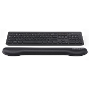Picture of StarTech.com Foam Keyboard Wrist Rest for Ergonomic Typing Support - Padded Non-Slip Keyboard Cushion - Laptop or Desktop Computer Keyboard Wrist, Hand & Arm Rest - Soft Black Nylon Rest Pad