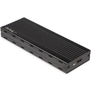 Picture of StarTech.com USB-C 10Gbps to M.2 NVMe SSD Enclosure - Portable External M.2 NGFF PCIe Aluminum Case - 1GB/s Read/Write - Supports 2230, 2242, 2260, 2280 - TB3 Compatible - Mac & PC