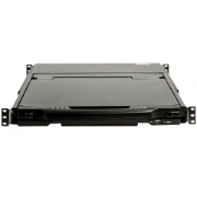 Picture of StarTech.com Dual Rail Rackmount KVM Console HD 1080p - Single Port DVI/VGA KVM w/17" LCD Monitor for Server Rack - Fully Featured 1U LCD KVM Drawer w/Cables - USB Support - 44230 MTBF
