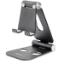 Picture of StarTech.com Phone and Tablet Stand - Foldable Universal Mobile Device Holder for Smartphones & Tablets - Adjustable Multi-Angle Ergonomic Cell Phone Stand for Desk - Portable - Black