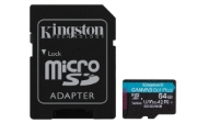 Picture of Kingston Technology Canvas Go! Plus 64GB microSDXC Canvas Go Plus 170R A2 U3 V30 Card + ADP