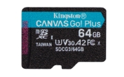 Picture of Kingston Technology Canvas Go! Plus 64GB microSDXC Canvas Go Plus 170R A2 U3 V30 Card + ADP