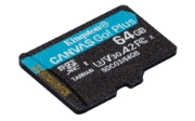 Picture of Kingston Technology Canvas Go! Plus 64GB microSDXC Canvas Go Plus 170R A2 U3 V30 Card + ADP