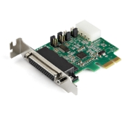 Picture of StarTech.com 4-port PCI Express RS232 Serial Adapter Card - PCIe RS232 Serial Host Controller Card - PCIe to Serial DB9 - 16950 UART - Low Profile Expansion Card - Windows/Linux - TAA
