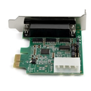 Picture of StarTech.com 4-port PCI Express RS232 Serial Adapter Card - PCIe RS232 Serial Host Controller Card - PCIe to Serial DB9 - 16950 UART - Low Profile Expansion Card - Windows/Linux - TAA