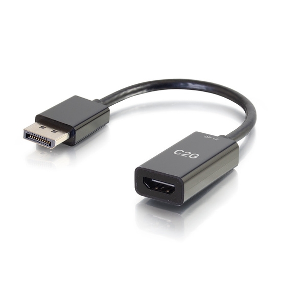 Picture of C2G 8in DisplayPort™ Male to HDMI® Female Passive Adapter Converter - 4K 30Hz