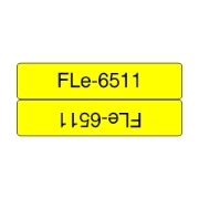 Picture of Brother FLE-6511 label-making tape Black on yellow
