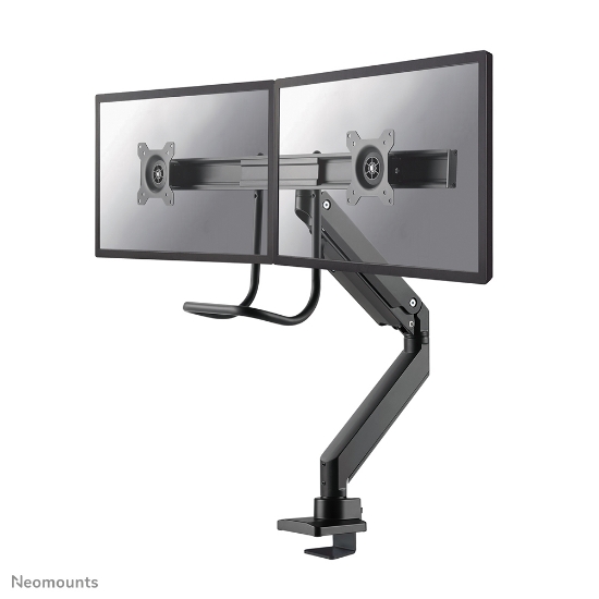 Picture of Neomounts NM-D775DXBLACK Monitor arm 10-32" - gas spring - Topfix - 180°-stop
