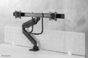 Picture of Neomounts NM-D775DXBLACK Monitor arm 10-32" - gas spring - Topfix - 180°-stop