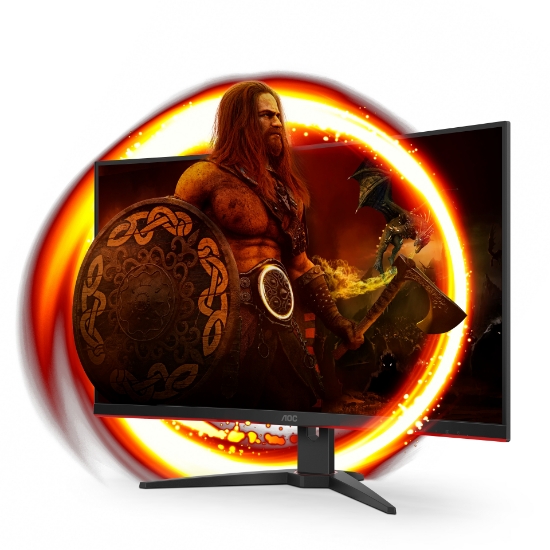 Picture of AOC G2 C32G2ZE/BK computer monitor 80 cm (31.5") 1920 x 1080 pixels Full HD LED Black, Red