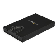 Picture of StarTech.com Biometric Enclosure - Encrypted USB 3.0 2.5" SATA Hard Drive Enclosure - Fingerprint/Password Access - 256-bit AES Data Encryption - Secure External USB 3.1 Gen 1 to HDD/SSD