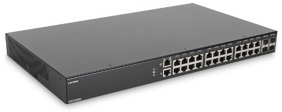 Picture of Lenovo CE0128TB Managed L2/L3 Gigabit Ethernet (10/100/1000) Power over Ethernet (PoE) 1U Black