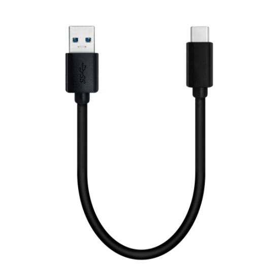 Picture of QNAP USB 3.0 5G 0.2M TYPE-A TO TYPE-C CABLE USB cable USB 3.2 Gen 1 (3.1 Gen 1) USB A USB C Black