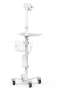 Picture of Compulocks Universal Tablet Cling Medical Rolling Kiosk White