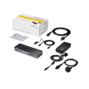 Picture of StarTech.com Universal Laptop Docking Station, Hybrid USB-C & USB-A Dock, Dual 4K DP & HDMI, 60W PD, Mac / Windows / Chrome OS, 4x USB 5Gbps Hub, GbE