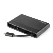 Picture of StarTech.com USB C Multiport Adapter with HDMI, VGA, Gigabit Ethernet & USB 3.0 - USB C to 4K HDMI or 1080p VGA Display Mini Dock Hub - USB Type-C Travel Docking Station for USB-C Laptops