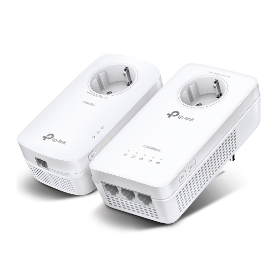 Picture of TP-Link TL-WPA8631P KIT PowerLine network adapter 300 Mbit/s Ethernet LAN Wi-Fi White 2 pc(s)
