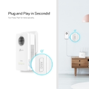 Picture of TP-Link TL-WPA8631P KIT PowerLine network adapter 300 Mbit/s Ethernet LAN Wi-Fi White 2 pc(s)