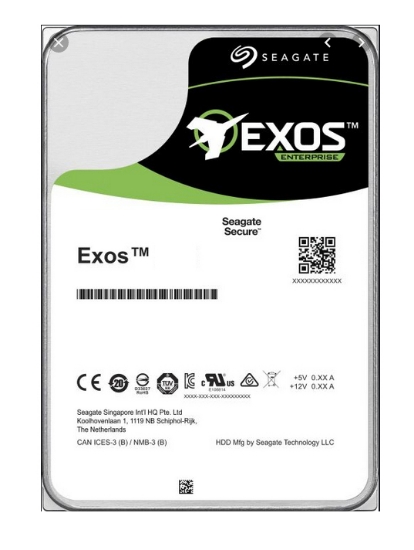 Picture of Seagate Exos X16 internal hard drive 14 TB 7200 RPM 256 MB 3.5" SAS