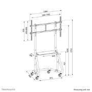 Picture of Neomounts NS-M3800BLACK TV trolley 60-100"