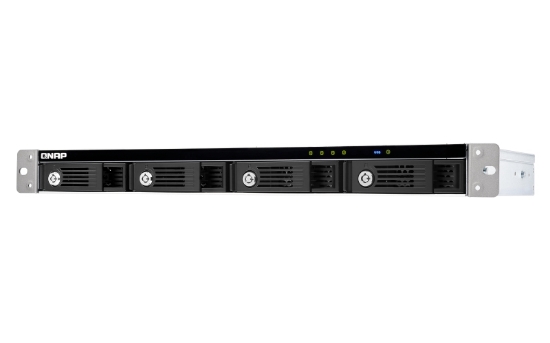 Picture of QNAP TR-004U storage drive enclosure HDD/SSD enclosure Black, Grey 2.5/3.5"