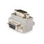 Picture of StarTech.com Right Angle DB9 to DB9 Serial Cable Adapter Type 1 - M/F