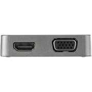 Image de StarTech.com Adaptateur mulitport USB-C - Câble intégré de 29 cm - USB 3.1 Gen 2 - 10 Gbps - HDMI et VGA