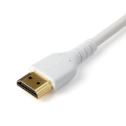 Picture of StarTech.com 3ft (1m) Premium Certified HDMI 2.0 Cable with Ethernet - Durable High Speed UHD 4K 60Hz HDR - Rugged M/M HDMI Cord with Aramid Fiber - TPE - Ultra HD Monitors, TVs & Displays