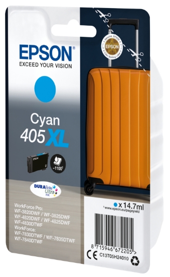 Picture of Epson 405XL DURABrite Ultra Ink ink cartridge 1 pc(s) Original High (XL) Yield Cyan