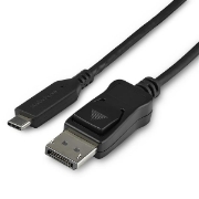 Picture of StarTech.com 3.3ft/1m USB C to DisplayPort 1.4 Cable - 8K/5K/4K USB Type-C to DP 1.4 Alt Mode Video Adapter Converter - HBR3/HDR/DSC - 8K 60Hz DP Monitor Cable - USB-C/Thunderbolt 3
