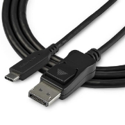 Picture of StarTech.com 3.3ft/1m USB C to DisplayPort 1.4 Cable - 8K/5K/4K USB Type-C to DP 1.4 Alt Mode Video Adapter Converter - HBR3/HDR/DSC - 8K 60Hz DP Monitor Cable - USB-C/Thunderbolt 3