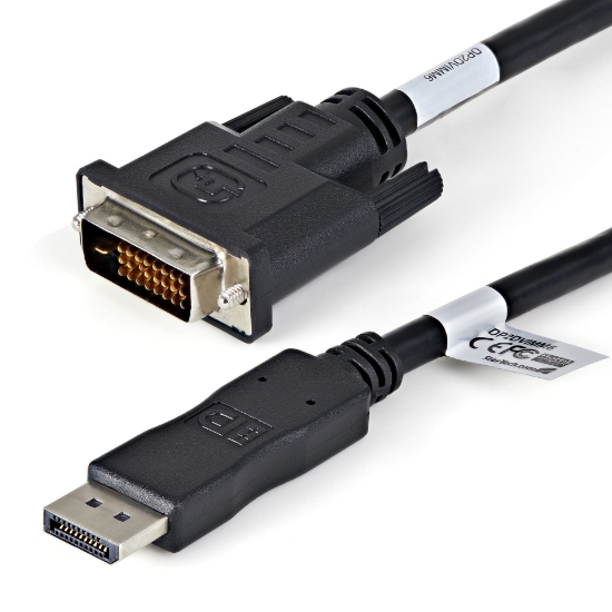 Picture of StarTech.com 10-Pack 6ft DisplayPort to DVI Cable - DisplayPort 1.2 to DVI-D Video Adapter Cable - 1080p - Passive DP++ to DVI Monitor Converter Cable - DP to DVI Digital Display - M/M