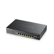 Picture of Zyxel GS2220-10HP-EU0101F network switch Managed L2 Gigabit Ethernet (10/100/1000) Power over Ethernet (PoE) Black