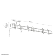 Picture of Neomounts NS-WMB300BLACK Menuboard wall mount 40-52" - tiltable