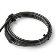 Picture of StarTech.com 6.5' (2m) 3-in-1 Universal Laptop Cable Lock - Keyed Laptop/Desktop Security Cable Lock Compatible w/ K-Slot, Nano & Wedge Slot Computer - Anti-Theft Steel Cable Lock with Keys
