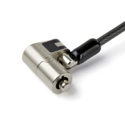 Picture of StarTech.com 6.5' (2m) 3-in-1 Universal Laptop Cable Lock - Keyed Laptop/Desktop Security Cable Lock Compatible w/ K-Slot, Nano & Wedge Slot Computer - Anti-Theft Steel Cable Lock with Keys