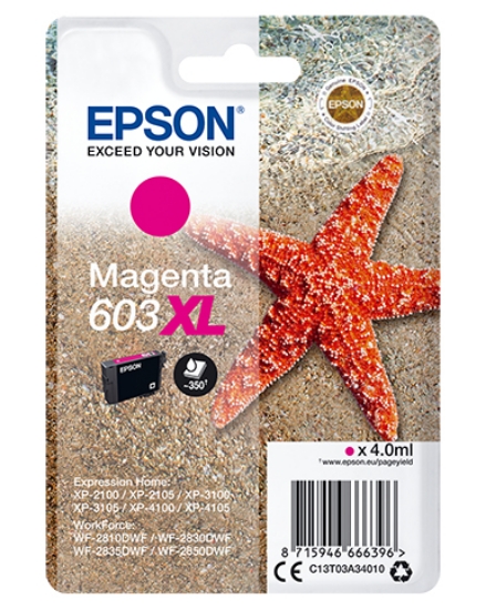 Picture of Epson C13T03A34010 ink cartridge 1 pc(s) Original High (XL) Yield Magenta