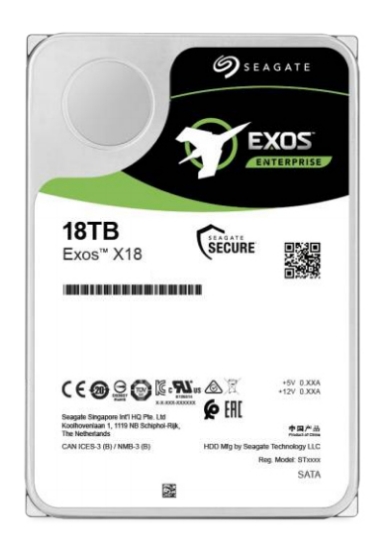 Picture of Seagate Enterprise ST18000NM004J internal hard drive 18 TB 7200 RPM 256 MB 3.5" SAS