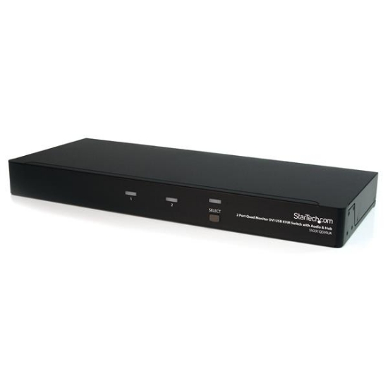 Picture of StarTech.com 2 Port Quad Monitor Dual-Link DVI USB KVM Switch with Audio & Hub
