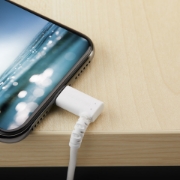 Picture of StarTech.com 6ft (2m) Durable USB A to Lightning Cable - White 90° Right Angled Heavy Duty Rugged Aramid Fiber USB Type A to Lightning Charging/Sync Cord - Apple MFi Certified - iPhone
