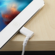 Picture of StarTech.com 6ft (2m) Durable USB A to Lightning Cable - White 90° Right Angled Heavy Duty Rugged Aramid Fiber USB Type A to Lightning Charging/Sync Cord - Apple MFi Certified - iPhone